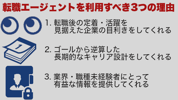 転職エージェントを利用すべき理由