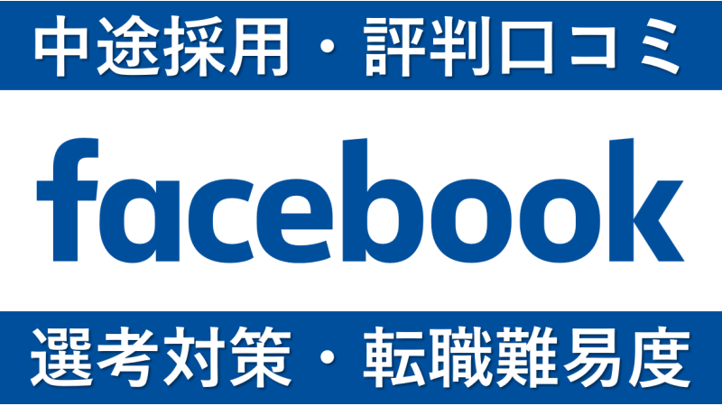 Facebook(フェイスブック)へ転職は難しい？内定への近道を解説！