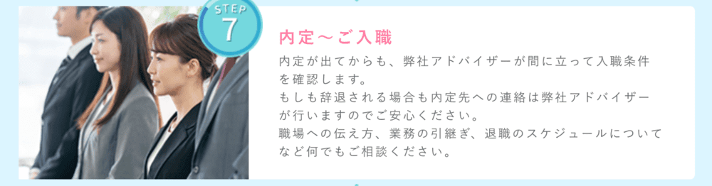 STEP7｜内定〜入職(マイナビ看護師)