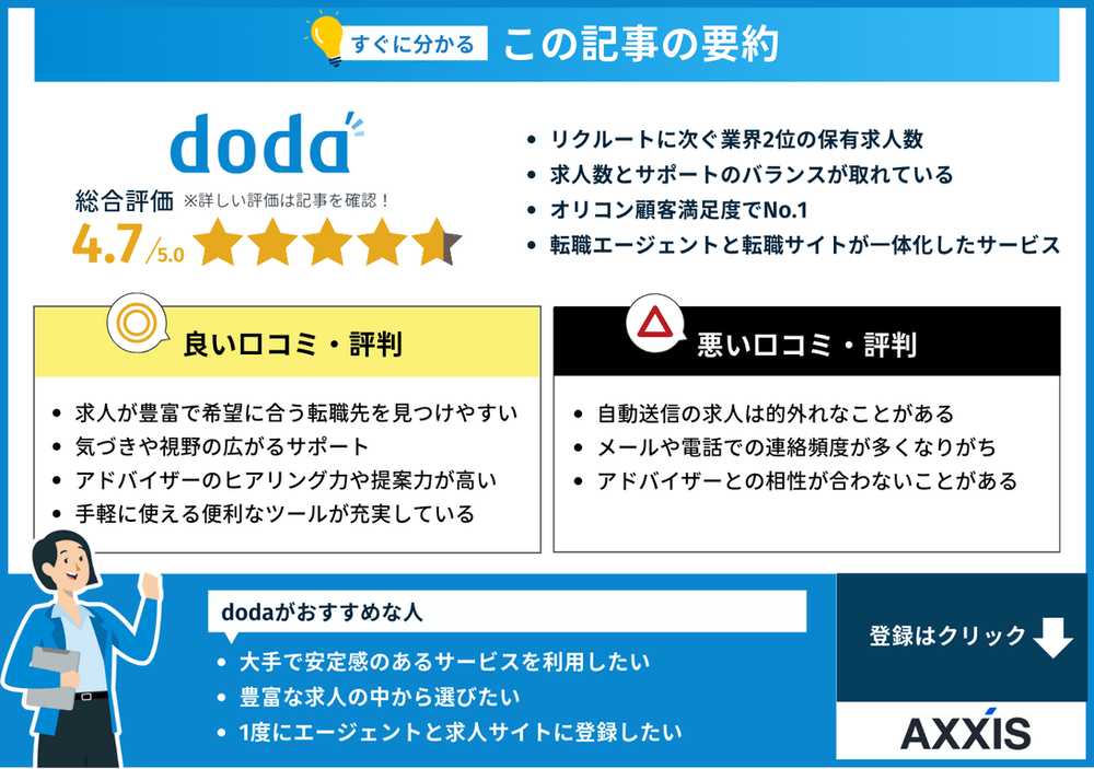 dodaの特徴