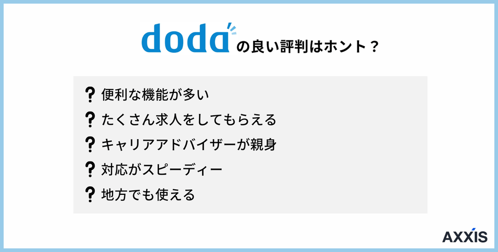 dodaの良い評判・口コミ