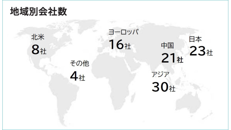 レゾナック国内外拠点図