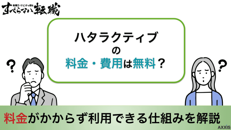 ハタラクティブ 料金