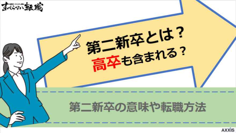 第二新卒とは高卒も含まれる？転職で成功するために必要なことをプロが徹底解説！