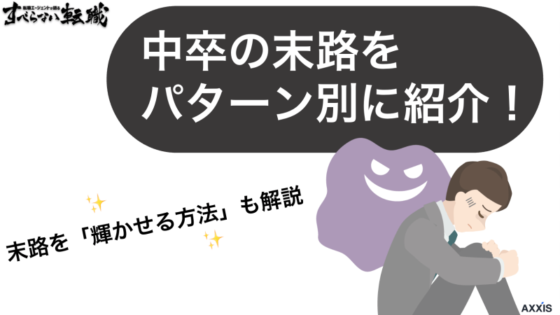 中卒の末路をパターン別に紹介！末路を「輝かせる方法」も解説