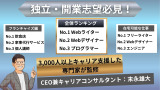 独立開業しやすい仕事ランキング25！起業に必要なスキル・経験も紹介！