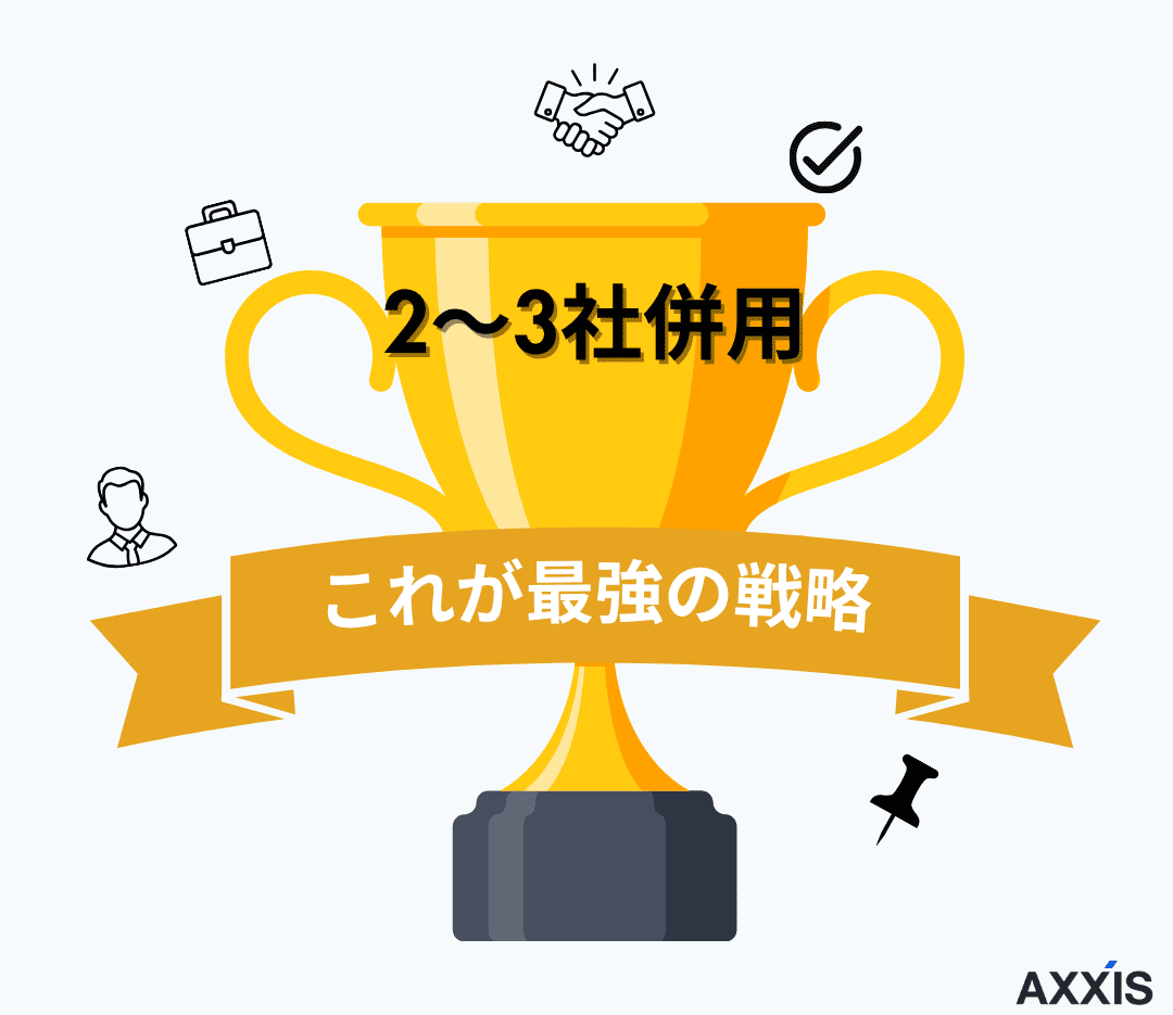 【結論】既卒就活は「専門エージェントの2〜3社併用」が最強の戦略
