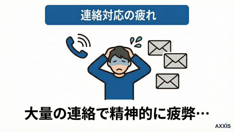 連絡対応の疲れ