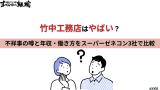 竹中工務店はやばい？不祥事の噂と年収・働き方をスーパーゼネコン3社で比較