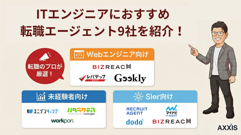 ITエンジニアのおすすめ転職エージェント9選!【2025年12月最新】