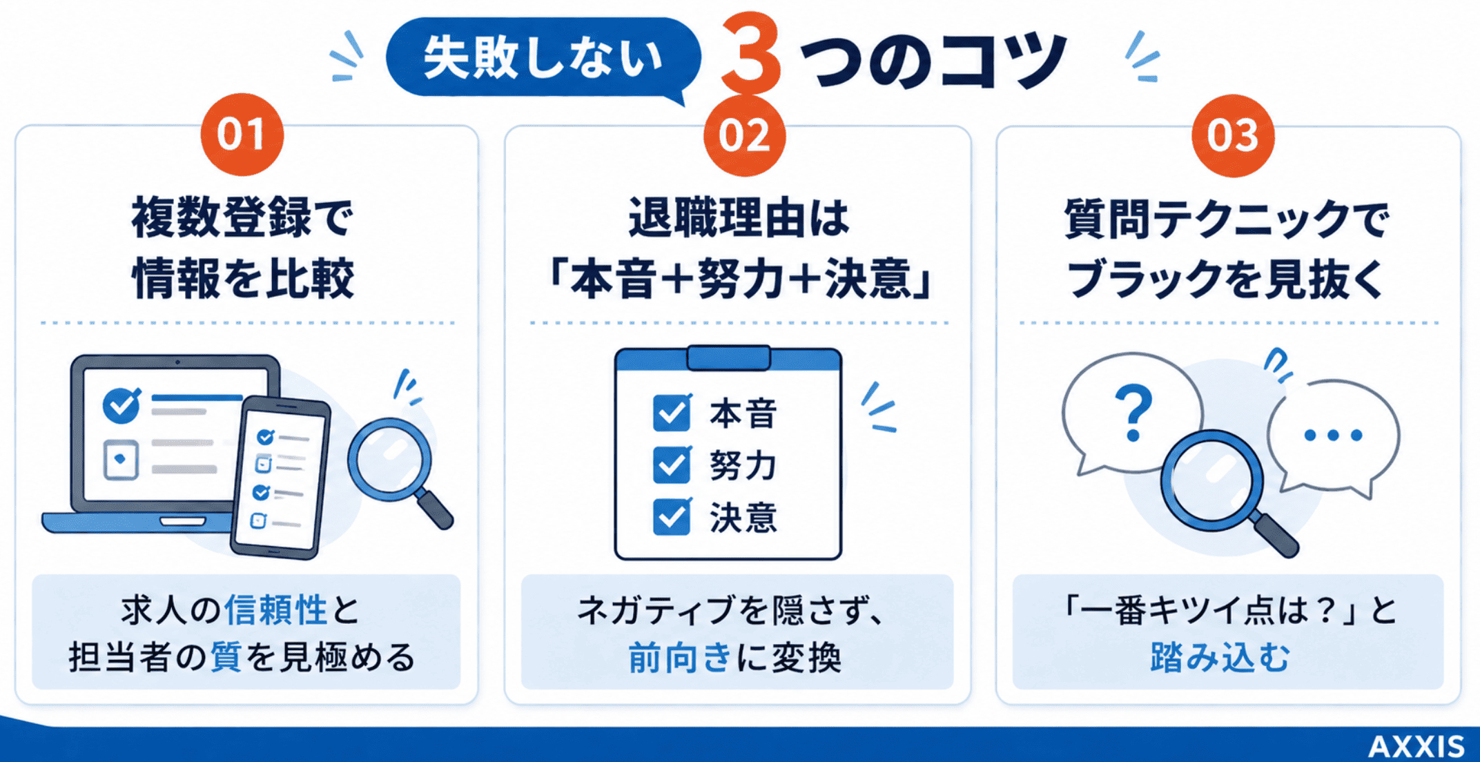 第二新卒が転職を成功させる3つのコツ