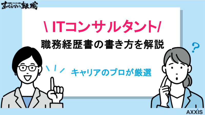 itコンサルタント 職務経歴書,